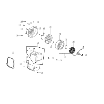 Allumage - Refroidissement Kymco People S 50i E4 Matt Grey