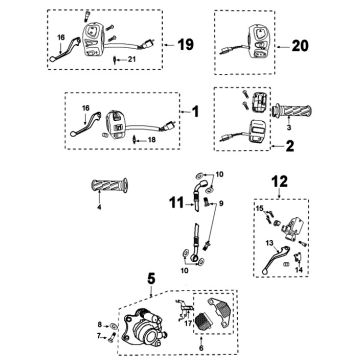 Braking system Peugeot Kisbee 2-takt
