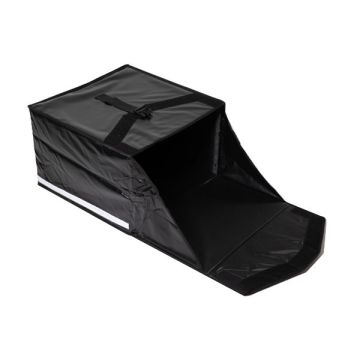 Étui à pizza universel vélo/scooter/cyclomoteur noir (ouverture par l'avant)