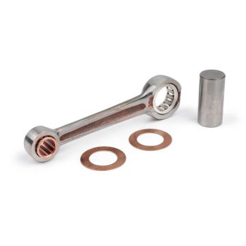 Bielle MAZZUCHELLI Piaggio,Bravo,Boxer,Ciao,Si,SuperBravo axe de piston 10 mm avec roulements argent