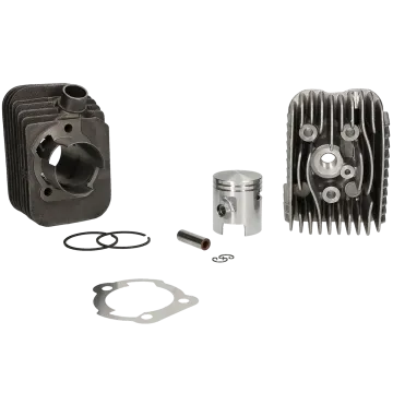 Cylindre avec Polini 63cc Sport diamètre 43 mm - Piaggio Ciao/Bravo/Boxer (axe de piston = 10 mm de diamètre) grand 140.0065/10