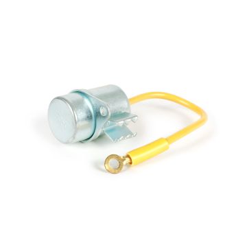 Condensateur RMS diamètre 18x27 mm Vespa Ciao SC, Bravo, Boxer avec œillet de montage, 1 câble (jaune)