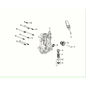 Carter droit - Filtre à huile - Jauge Sym Fiddle ll Euro 5