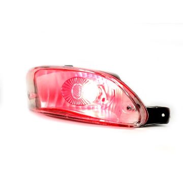 Feu arrière BGM STYLE verre clair néon Peugeot Speedfight1 rouge