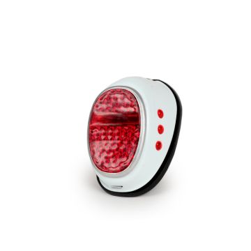 Feu arrière qualité OEM, Hella Moped Repro, design en tôle (forme de goutte) avec feu stop utilisé pour Puch Maxi, NSU, DKW, Zündapp, Hercules, Goggo-Roller, Vespa Hoffmann blanc