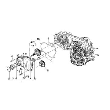 Groupe réducteur Vespa GTV 250 4T 4V IE