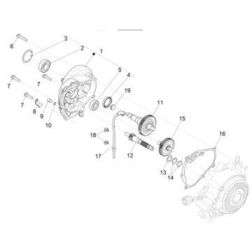 Groupe réducteur Vespa Eletrica 45 km/h E5 2021 (EMEA)