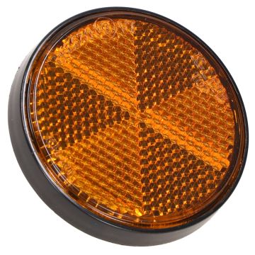 Réflecteur rond orange