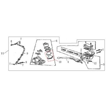 Frein droit AGM GT rose