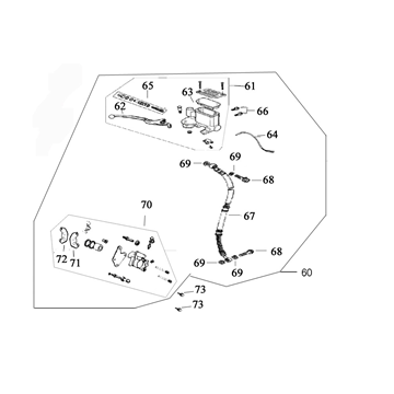 Frein droit Berini Dolce Vita anthracite mat