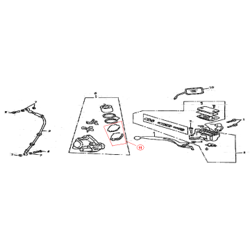 Frein droit BTC Grande Retro 125cc