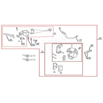 Frein pour Neco Lola crème vert