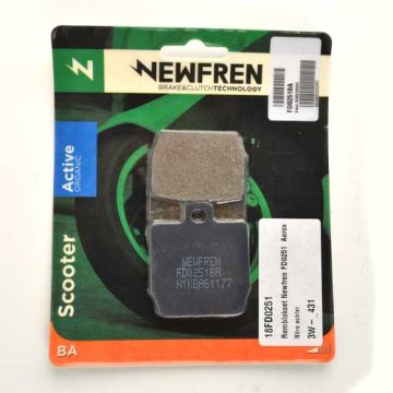 Jeu de plaquettes de frein Newfren (arrière Yamaha) qualité A FD0251