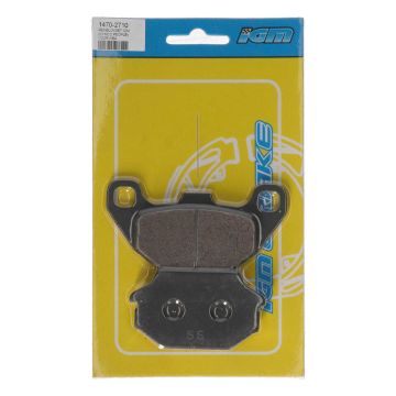 Jeu de plaquettes de frein IGM ECE R-90 E9-90R-02A1763/5308 Kymco 50–125–150–200 cc Agility / Mxer / Mxu / People / Super 8-9 / SYM 125–150–200 cc HD / Jet 5 / Joyride