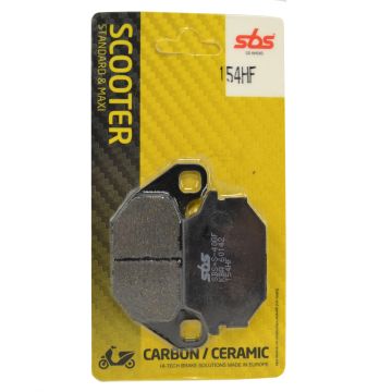 Jeu de plaquettes de frein Kymco Agility 16 pouces/KXR 250/People/Super 8/Super 9/TGB arrière sbs 154hf