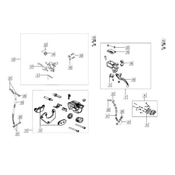 Pièces de frein Kymco Like 125cc