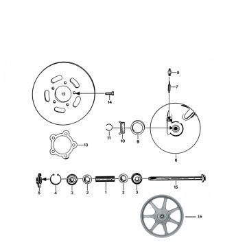 Disque de frein Zundapp KS 50 530-010, 011, 012, 014, 500