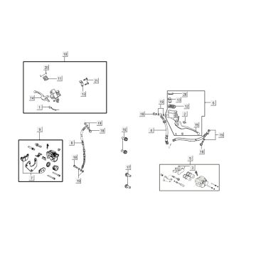 système de freinage AGILITY 16+ 4T 200i Matt Metallic Light Blue