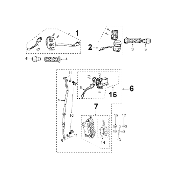Système de freinage Peugeot Speedfight 3 AC Rouge