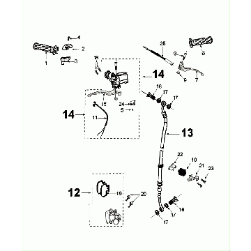 Système de freinage Peugeot Tweet Evo Euro4