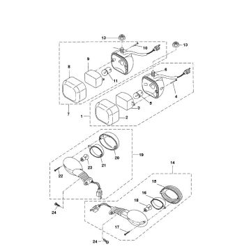 Clignotants Yamaha Bw's 2 temps