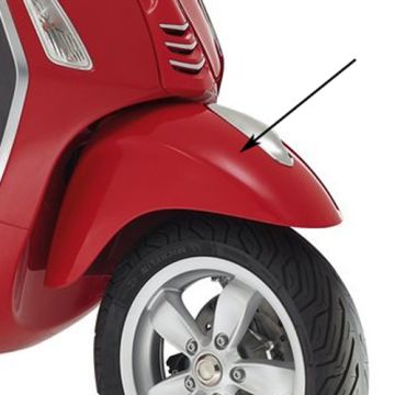 Garde boue avant Vespa Primavera red dragon 894 original