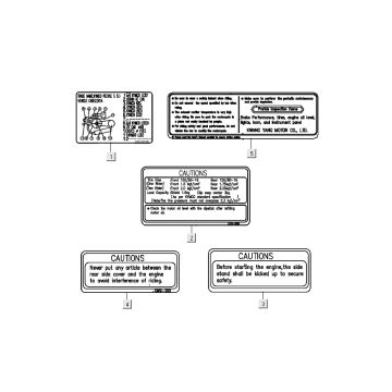autocollants de sécurité Kymco People S 4 temps bleu cristal