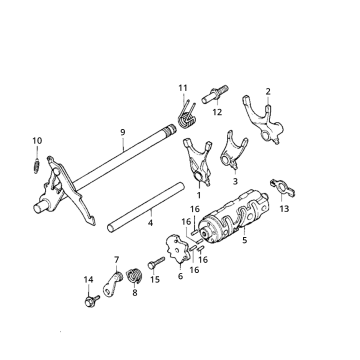 Essieu de commutation Honda MB/MT/MTX/MBX 80