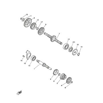Axe de sélection Yamaha FS1