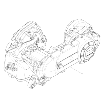 Bloc moteur complet Piaggio Typhoon 50 2 temps Euro 4 2018-2020