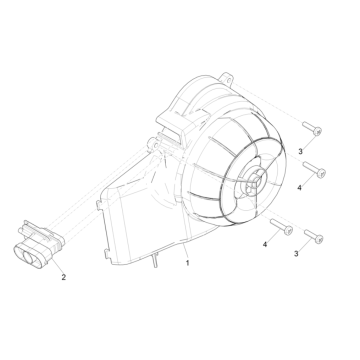 Couvre volant Piaggio Typhoon 50 2 temps Euro 4 2018-2020