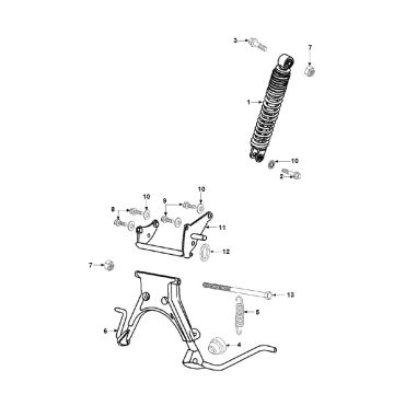 Amortisseur Standard Peugeot Speedfight 2 LC E2 2 temps