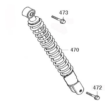 Amortisseur Benzhou YY50QT-45A smokey