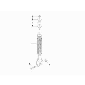 Amortisseur Vespa LX 50 2T AC