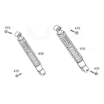 Amortisseurs AGM VX50s anthracite mat mat