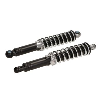 Jeu d'amortisseurs universels 10 mm 280 mm noir/chrome IMCA