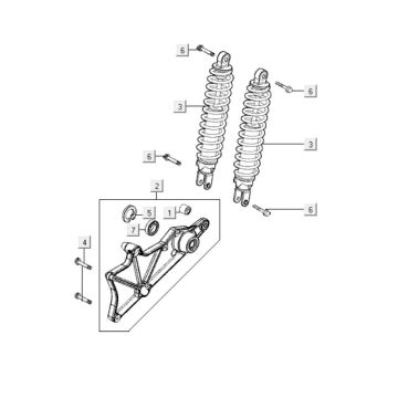 Amortisseur arrière Kymco People S 300i