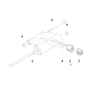 Bras oscillant Gilera Runner 50 SP 2010-2017