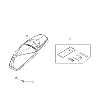 Selle Kymco People S 50i E4 Gris mat