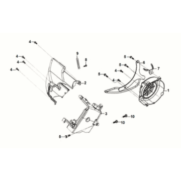 Shroud assy Sym Fiddle IV 125i AC CBS E5 2020-2021