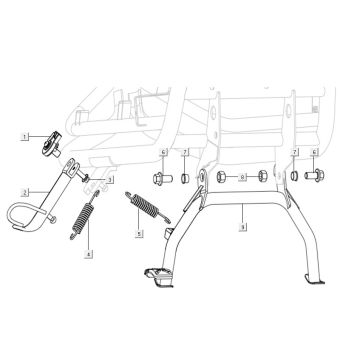 Béquille latérale Niu N1S