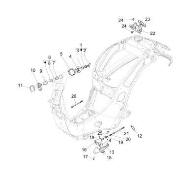 Serrures Vespa Sprint 125 4T 3V IE ABS