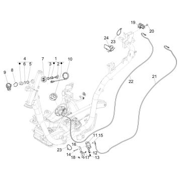 Piaggio Medley 125 ABS E5 2021-2022 Serrures (EMEA)