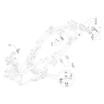 Contacteur à clé (neiman) Piaggio MP3 300 ie LT Business - Sport (avec et sans ABS) 2016-2018