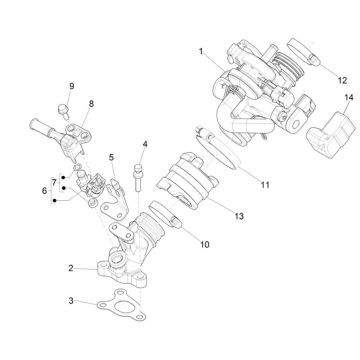 Carburateur Vespa Primavera 4 temps 3 soupapes (injection euro4 iget)