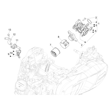 Corps de papillon - Injecteur - Collecteur d’admission Vespa GTS 125 ie ABS Euro 5 2021