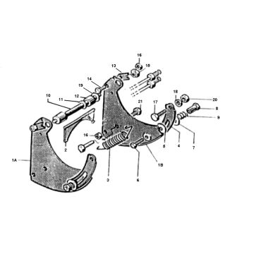 Support moteur Solex