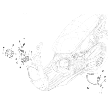 Régulateur de tension 4 temps Piaggio Liberty 50 (IGET euro 5)