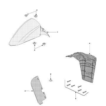 Garde-boue Peugeot Vivacity 3 2 temps