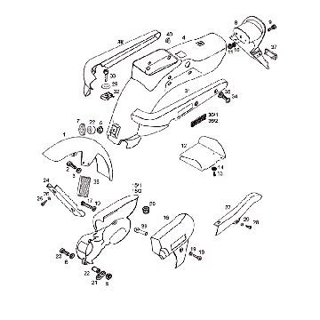 Spatborden - zijkappen Tomos REVIVAL (25-45KMH) (K1-K5)